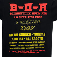 Load image into Gallery viewer, BLOODSTOCK OPEN AIR 2006 “B-O-A” Festival Heavy Death Metal Band Lineup T-Shirt
