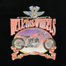 Load image into Gallery viewer, HELL ON WHEELS (1994) “Spirit Of America” Biker Spellout Graphic T-Shirt
