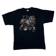 Load image into Gallery viewer, Early 00’s TIESCHORTS Industrial Drummer Pig Cartoon Graphic T-Shirt
