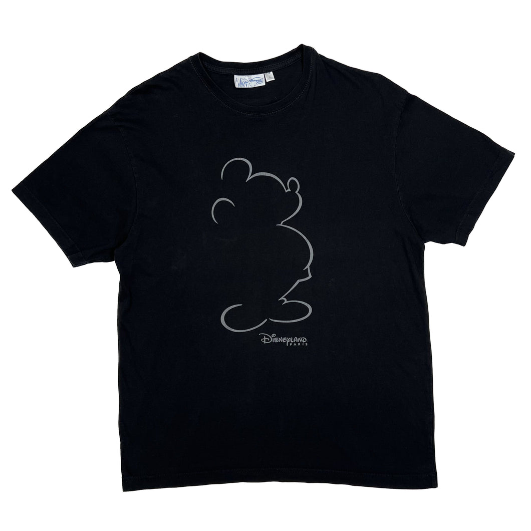 DISNEYLAND PARIS Mickey Mouse Silhouette Character Souvenir Graphic T-Shirt