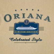 Load image into Gallery viewer, Gear For Sports ORIANA “Celebrated Style” Souvenir Spellout Graphic T-Shirt
