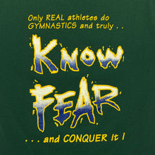 Load image into Gallery viewer, Hanes KNOW FEAR “Only Real Athletes Do Gymnastics” Graphic Single Stitch T-Shirt
