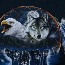 Load image into Gallery viewer, FOTL Native American Dream Catcher Bald Eagle Wolf Nature Wildlife Graphic T-Shirt
