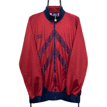 Load image into Gallery viewer, UMBRO Logo Tape Pattern Sponsor Spellout Tracksuit Jacket
