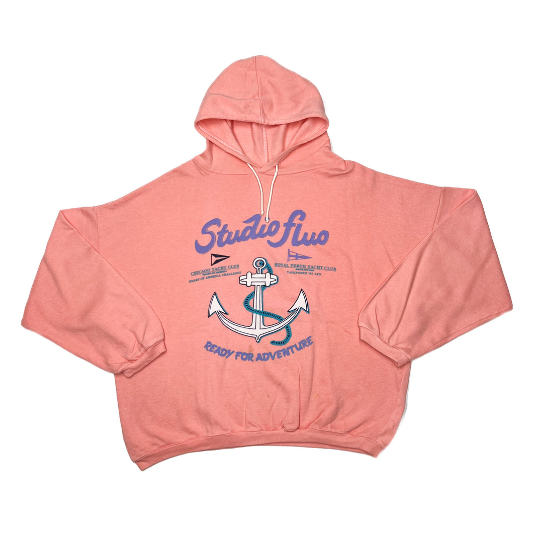 STUDIO FLUO “Ready For Adventure” Graphic Spellout Hoodie