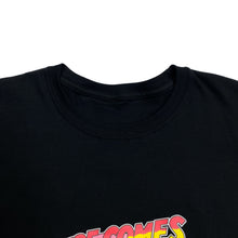 Load image into Gallery viewer, HERE COMES TROUBLE Cartoon Girl Cat Y2K Spellout Graphic T-Shirt
