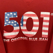 Load image into Gallery viewer, LEVI&#39;S &quot;501 The Original Blue Jean&quot; Spellout Sweatshirt
