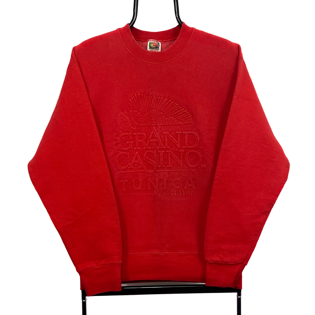 FOTL “GRAND CASINO TUNICA” Embossed Souvenir Graphic Crewneck Sweatshirt