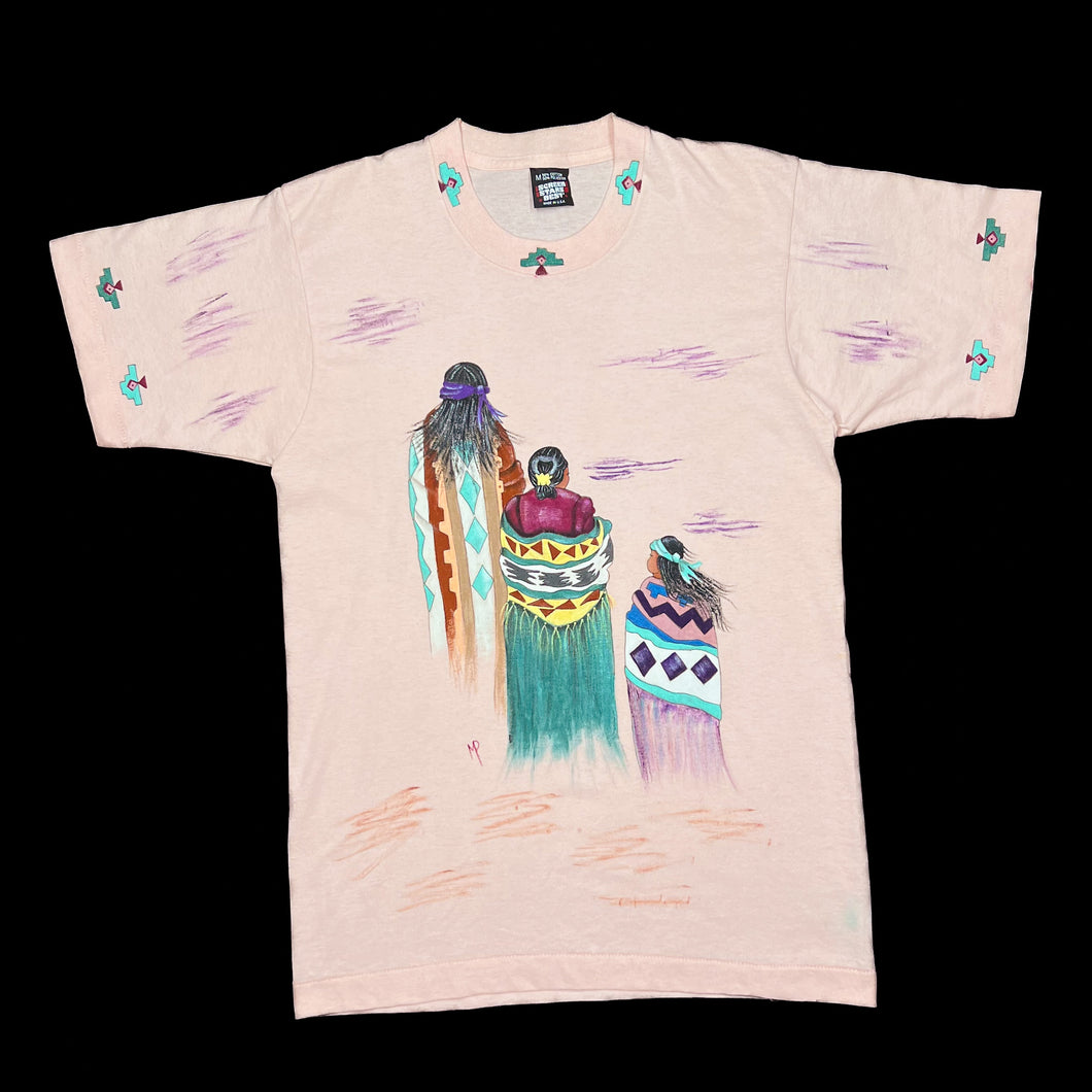 SCREEN STARS Native American All-Over Print Graphic Single Stitch T-Shirt