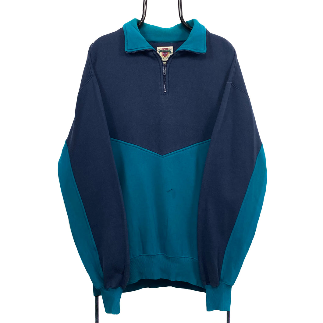 NORDSTROM Essential Colour Block 1/2 Zip Pullover Sweatshirt