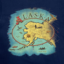 Load image into Gallery viewer, FOTL &quot;ALASKA&quot; Souvenir Map Graphic Single Stitch T-Shirt
