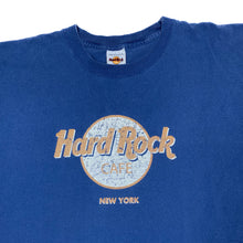 Load image into Gallery viewer, HARD ROCK CAFE “New York” Souvenir Logo Spellout Graphic Faded T-Shirt
