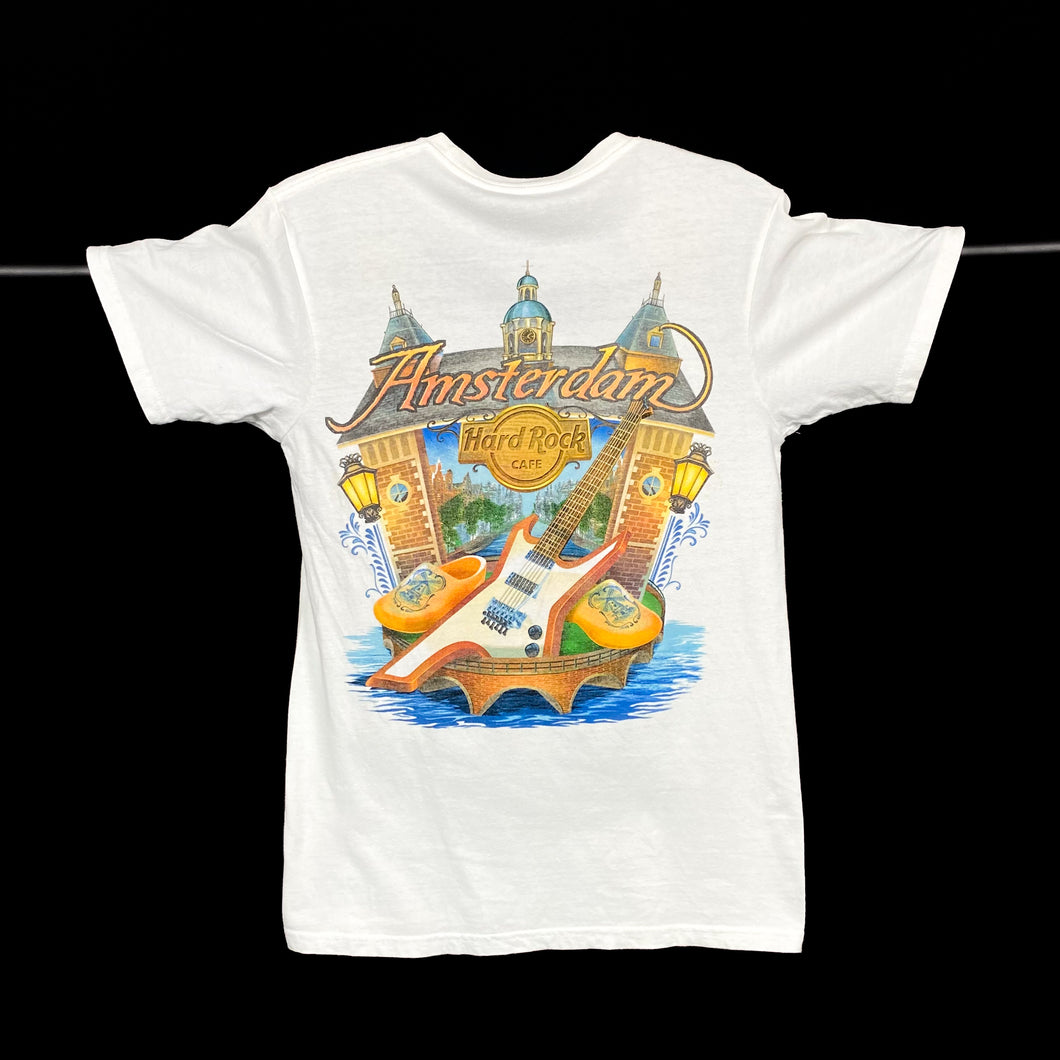 HARD ROCK CAFE “Amsterdam” Classic Souvenir Logo Spellout Graphic T-Shirt