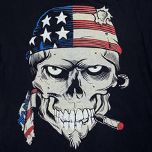 Load image into Gallery viewer, BEST TEE Gothic Biker Smoking USA Bandana Skull Graphic T-Shirt
