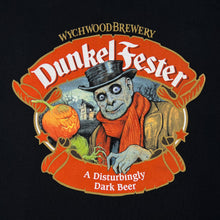 Load image into Gallery viewer, DUNKEL FESTER “A Disturbingly Dark Beer” Wychwood Brewery Drinks Promo Graphic T-Shirt
