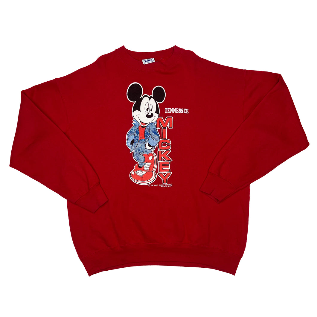 Tultex MICKEY “Tennessee” Disney Velva Sheen Souvenir Graphic Crewneck Sweatshirt