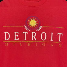 Load image into Gallery viewer, Teejays DETROIT MICHIGAN Graphic Souvenir Spellout Single Stitch T-Shirt
