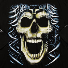 Load image into Gallery viewer, Gothic Fantasy Horror Tribal Skull Graphic Long Sleeve T-Shirt
