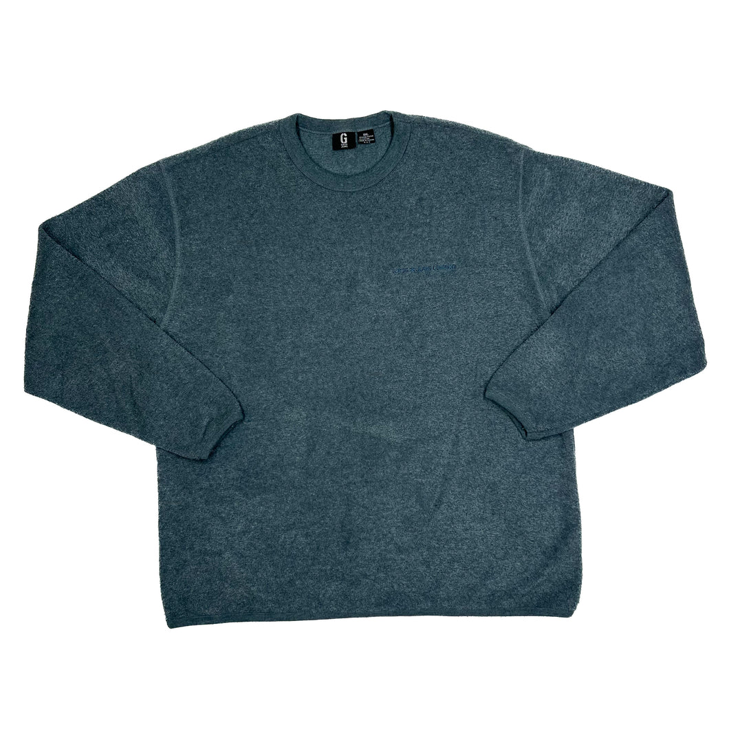 GUESS JEANS COMPANY Embroidered Mini Spellout Fleece Crewneck Sweatshirt
