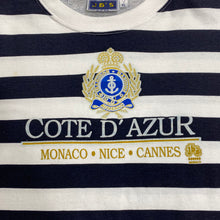 Load image into Gallery viewer, COTE D&#39;AZUR &quot;Monaco Nice Cannes&quot; Striped Souvenir T-Shirt
