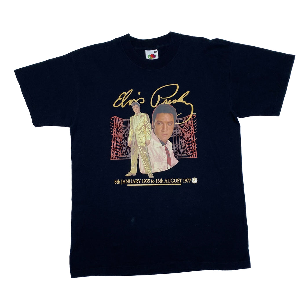 ELVIS PRESLEY (2002) Rock n Roll Tribute Spellout Graphic T-Shirt