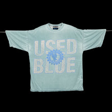 Load image into Gallery viewer, USED CO INC “Used Blue” Graphic Spellout Faded Distressed Effect T-Shirt
