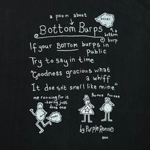 Load image into Gallery viewer, A POEM ABOUT BOTTOM BURPS Novelty Souvenir Spellout Graphic T-Shirt
