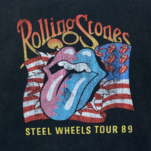 Load image into Gallery viewer, Bravado THE ROLLING STONES “Steel Wheels Tour 89” Rock Band Stonewashed Sweatshirt
