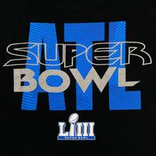 Load image into Gallery viewer, NFL Team Apparel “SUPER BOWL LIII” Football Spellout Graphic T-Shirt
