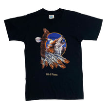 Load image into Gallery viewer, VAL DI FASSA Wolf Eagle Nature Graphic T-Shirt
