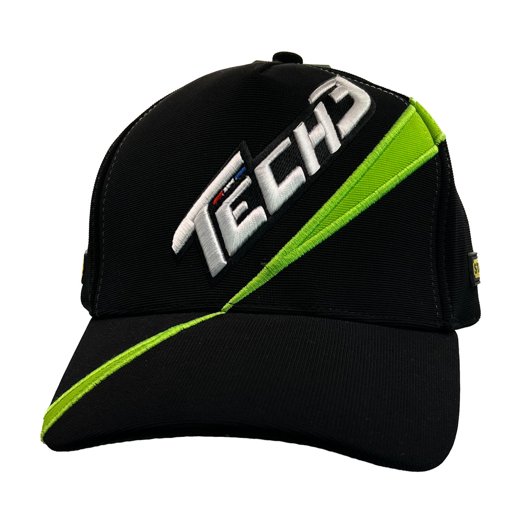 TECH 3 Dewalt Stanley Embroidered Logo Spellout Motorsports Baseball Cap