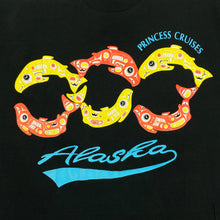 Load image into Gallery viewer, PRINCESS CRUISES “Alaska” Souvenir Art Graphic Spellout Single Stitch T-Shirt

