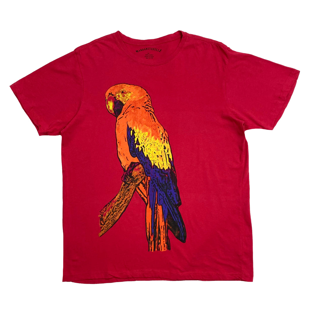 MARGARITAVILLE Parrot Souvenir Spellout Graphic T-Shirt