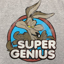 Load image into Gallery viewer, Looney Tunes SUPER GENIUS Wile. E. Coyote Character Cartoon Graphic T-Shirt
