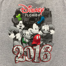 Load image into Gallery viewer, DISNEY FLORIDA (2016) Character Souvenir Graphic Logo Spellout T-Shirt
