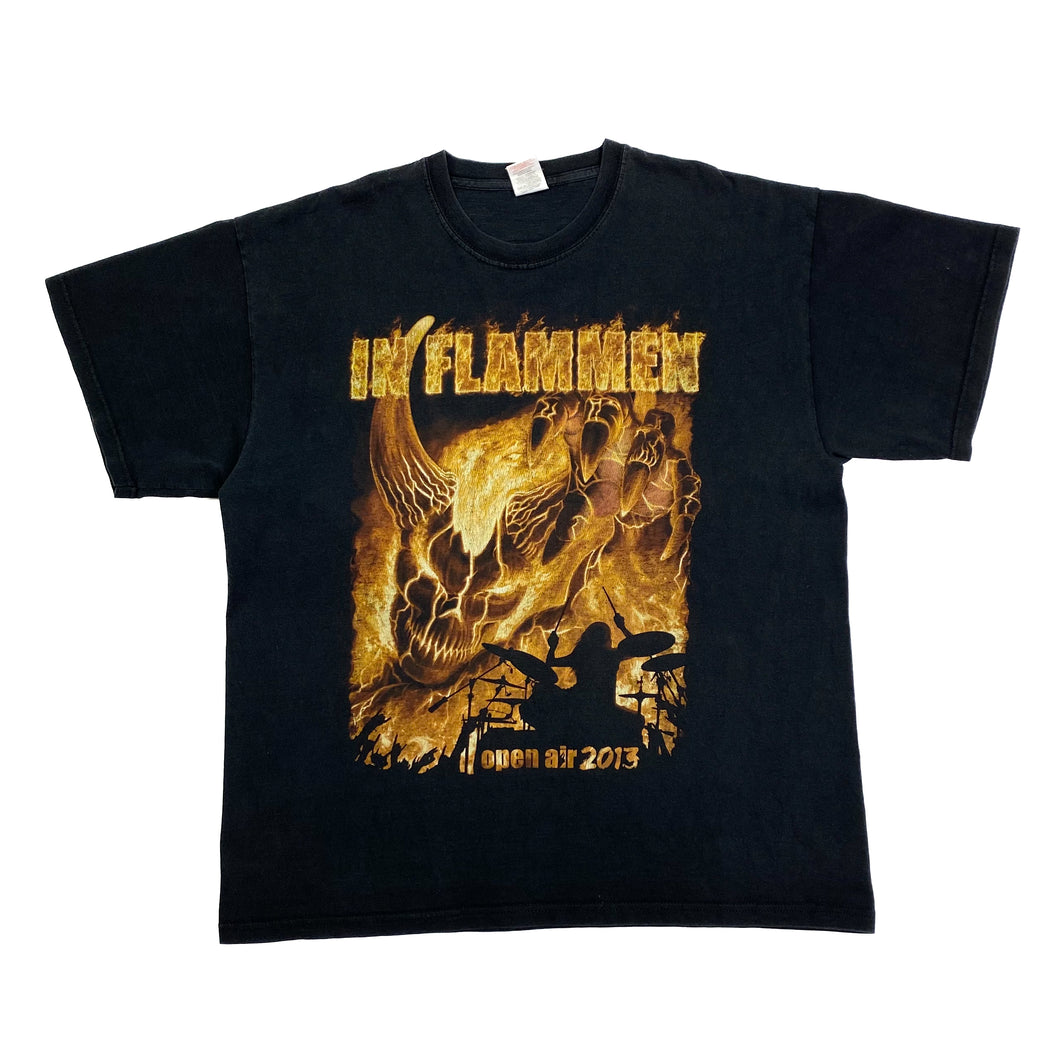 IN FLAMMEN Open Air 2023 Graphic Heavy Metal Band Festival Lineup T-Shirt