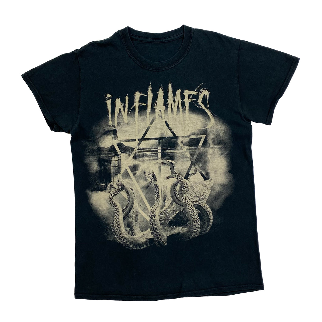 IN FLAMES Graphic Spellout Alternative Melodic Death Metal Band T-Shirt