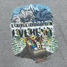 Load image into Gallery viewer, Disneyland EXPEDITION EVEREST Cartoon Souvenir Spellout Graphic T-Shirt
