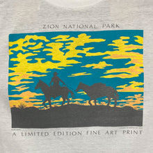 Load image into Gallery viewer, ZION NATIONAL PARK “Fine Art Print” Souvenir Graphic Single Stitch T-Shirt
