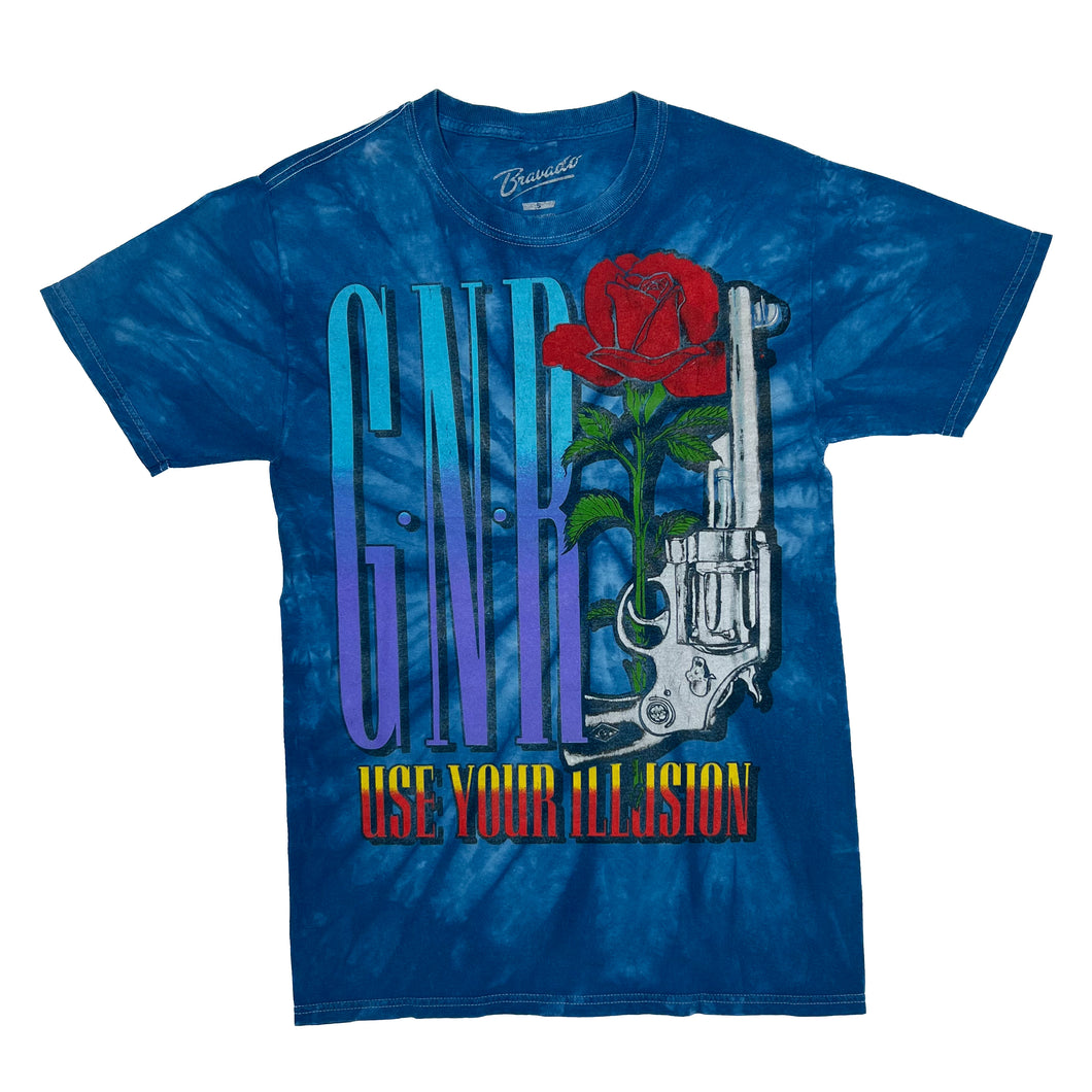 GUNS N ROSES “Use Your Illusion” Glam Metal Hard Rock Band Tie Dye T-Shirt