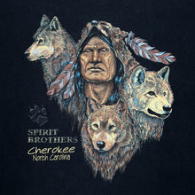 Load image into Gallery viewer, SPIRIT BROTHER “Cherokee North Carolina” Native American Wolf Graphic T-Shirt
