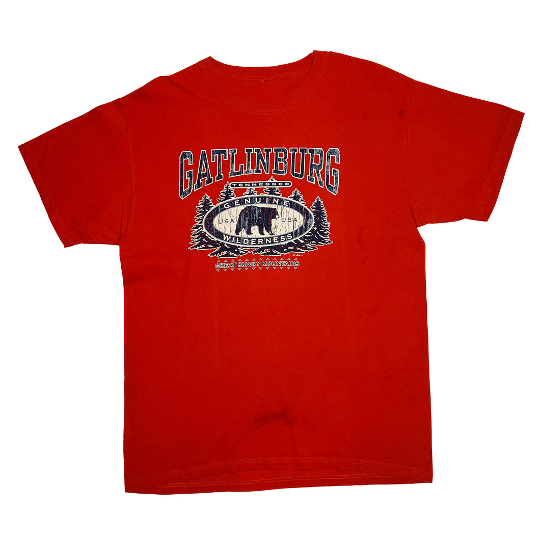 GATLINBURG “Great Smoky Mountains” Souvenir Spellout Graphic T-Shirt