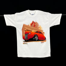 Load image into Gallery viewer, Screen Stars (1997) DELRAY Automotive “CHECKERED FLAG GARAGE” Muscle Car Graphic T-Shirt
