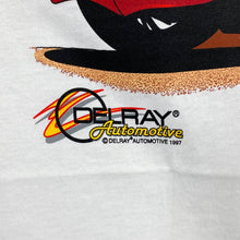 Load image into Gallery viewer, Screen Stars (1997) DELRAY Automotive “CHECKERED FLAG GARAGE” Muscle Car Graphic T-Shirt
