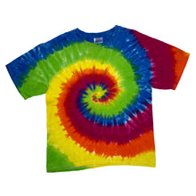 Load image into Gallery viewer, Hanes CAMP FRIENDSHIP Souvenir Spellout Graphic Rainbow Tie Dye T-Shirt
