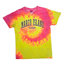 Load image into Gallery viewer, MARCO ISLAND “Florida” Souvenir Spellout Graphic Tie Dye T-Shirt
