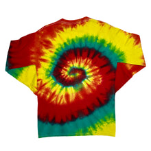 Load image into Gallery viewer, HILTON HEAD ISLAND Souvenir Multi Colour Rainbow Tie Dye Long Sleeve T-Shirt
