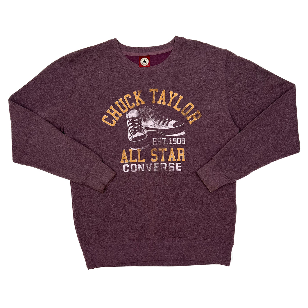 CONVERSE “Chuck Taylor All Star” Graphic Spellout Crewneck Sweatshirt