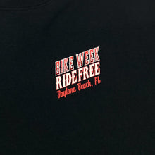 Load image into Gallery viewer, DAYTONA BEACH BIKE WEEK “Ride Free” Souvenir Biker Graphic T-Shirt
