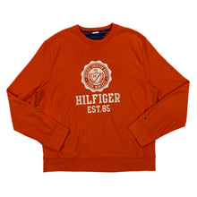 Load image into Gallery viewer, TOMMY HILFIGER Classic Logo Spellout Graphic Crewneck Sweatshirt
